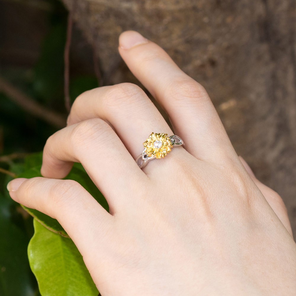 Sunflower Ring for Women