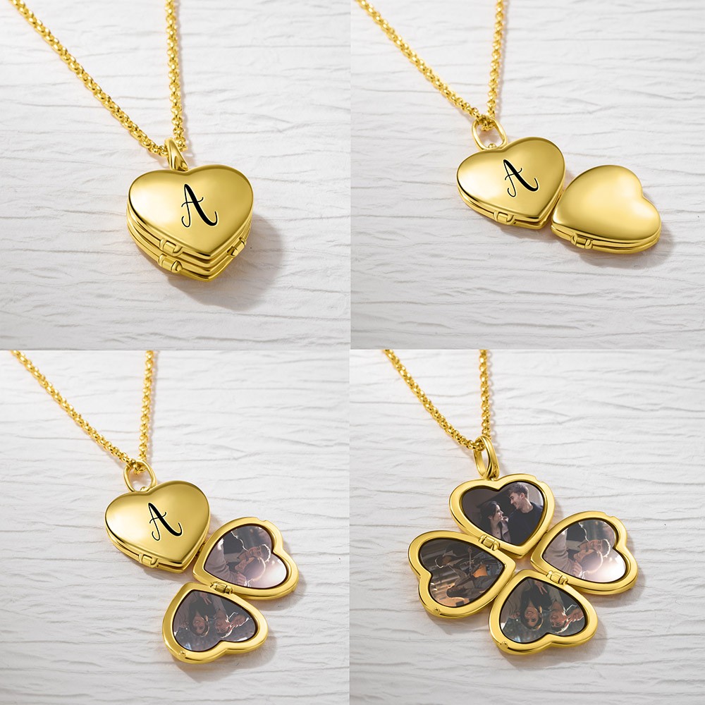 heart pendant with photos