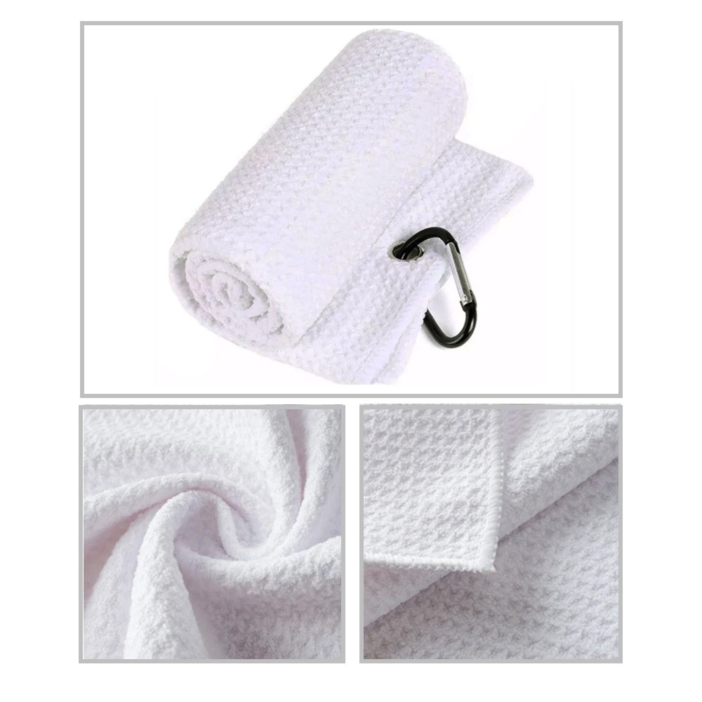 Serviette de sport avec clip de suspension