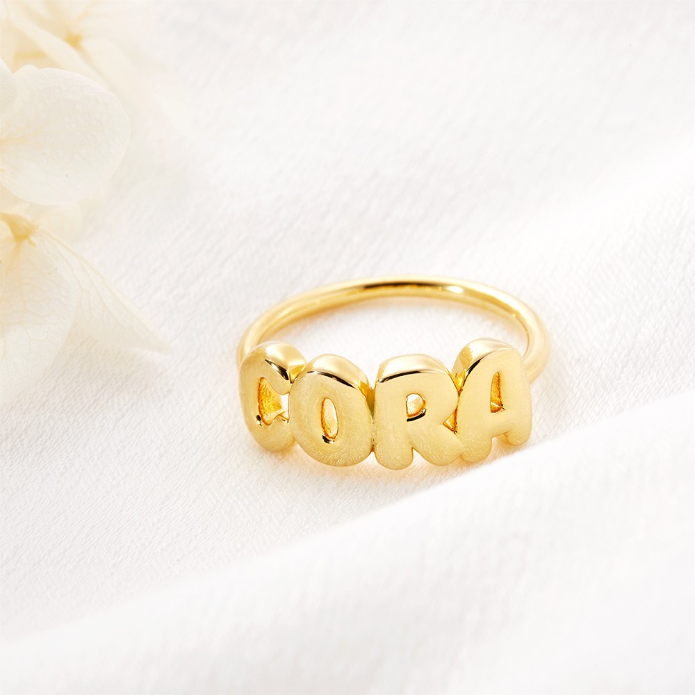 letter ring for girl