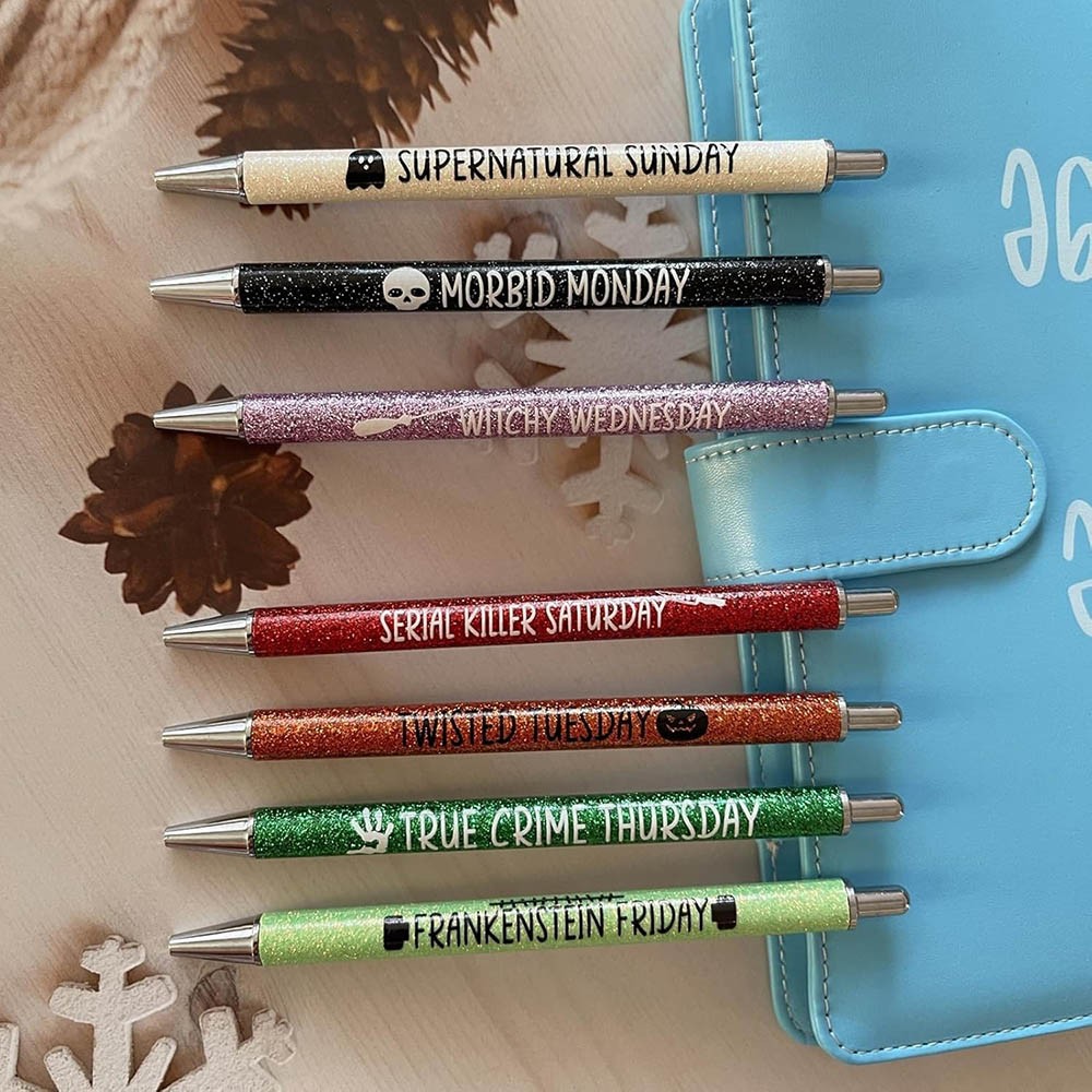 Colored Glitter Pen Set for Sarcastic Souls