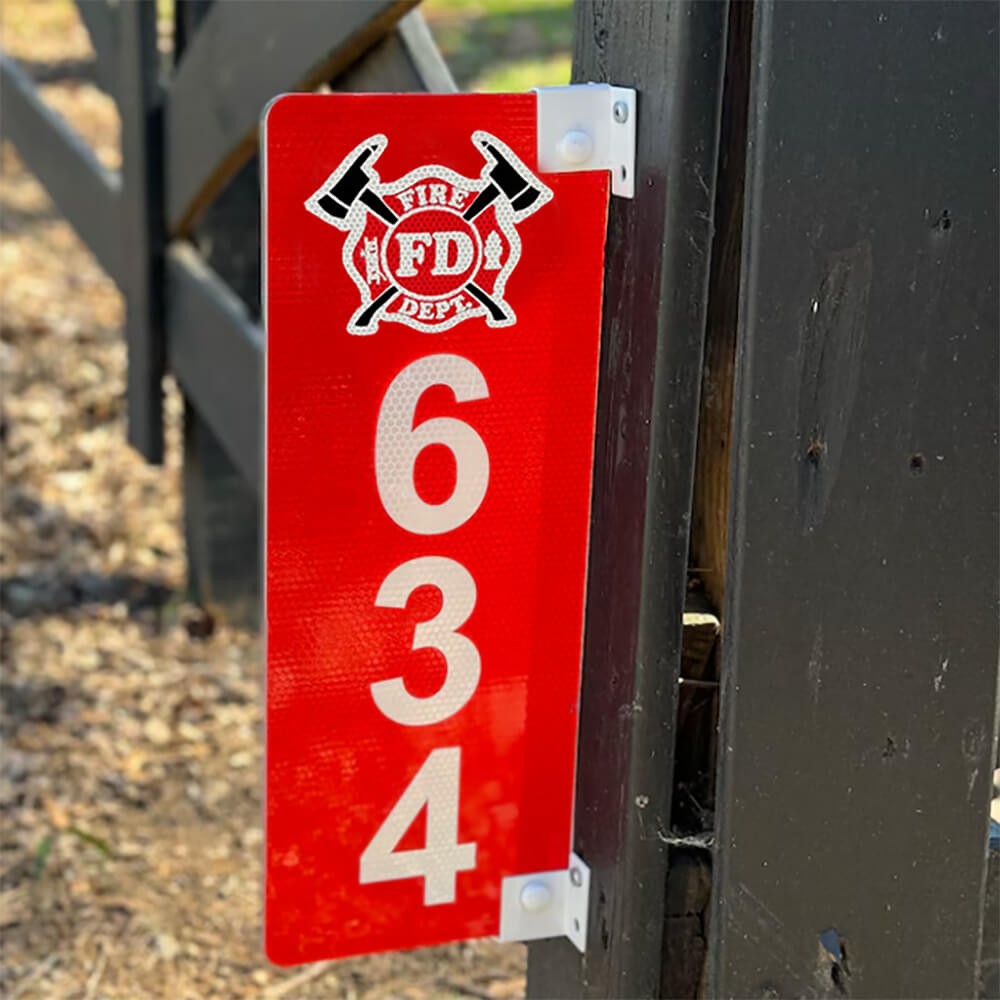 Personalisiertes Adressschild, reflektierendes Hausnummern-Adressschild „Team Spirit“, doppelseitiges Außendisplay, gut sichtbares Hausnummernschild