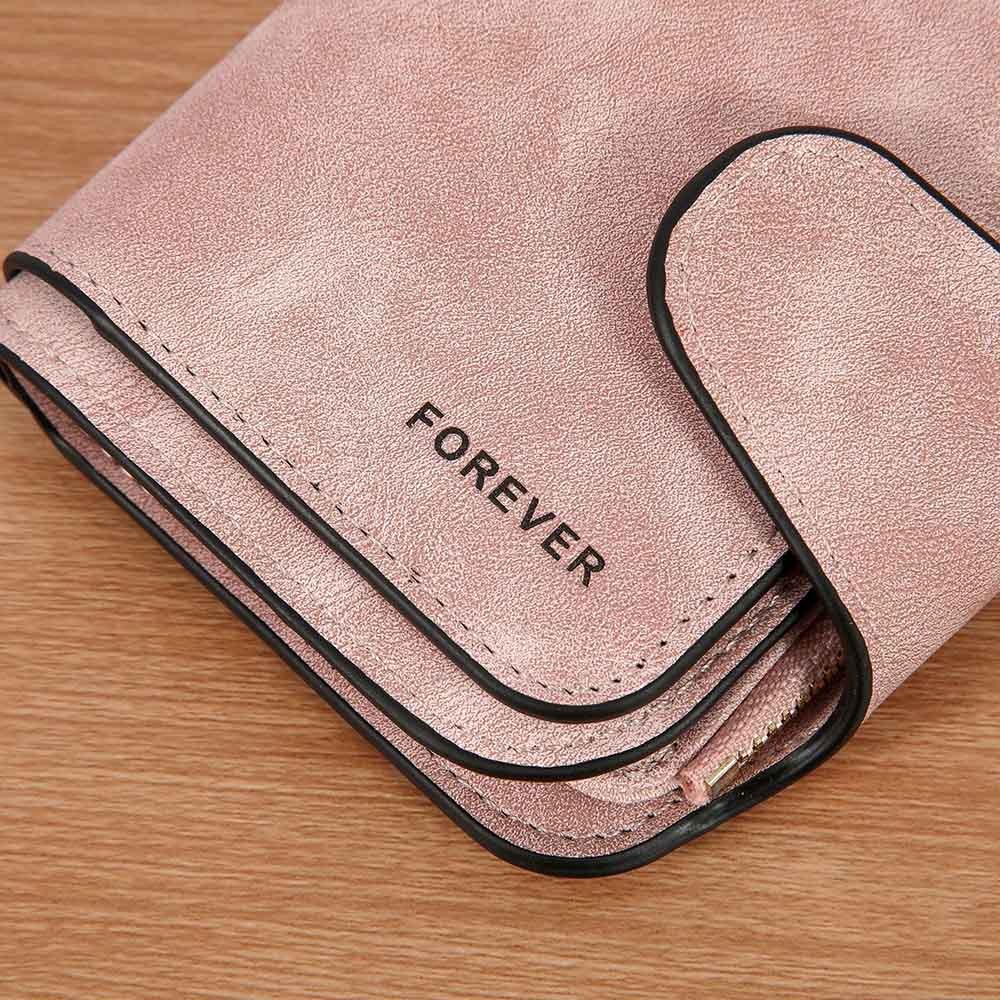 Personalized Women's Leather Wallet, Custom Women's Purse with Zipper, Short Portable Wallet, Lady's Wallet, Birthday Gift, Gift for Mom/Her
