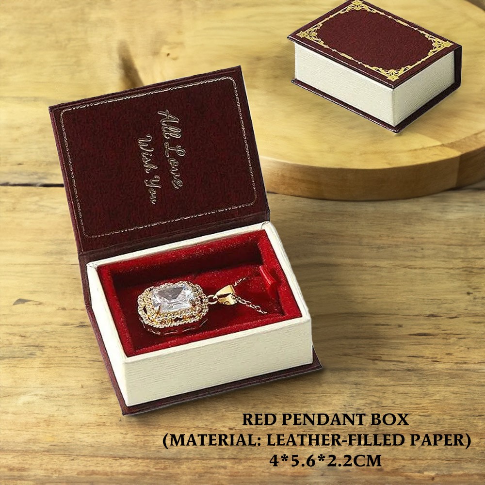 book-shaped jewelry gift box