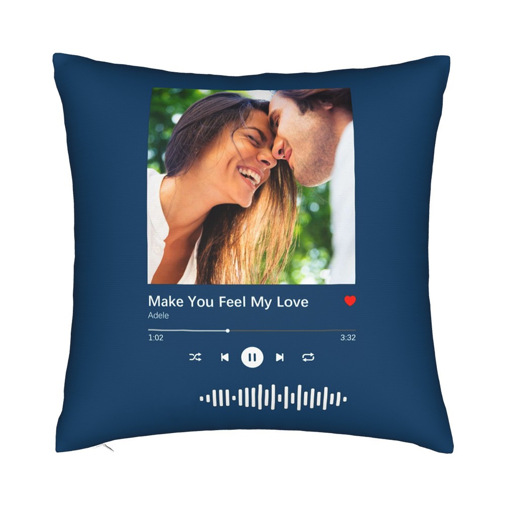 Custom Spotify Photo Music Player Pillowcase & Pillow