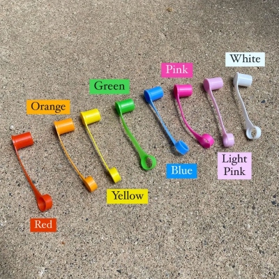 Hot Dog Ketchup dnd Mustard Tumbler Straw Topper, Colorful 3D Printed Decor for Stanley Tumbler or 9.5mm Straw, Cup Accessory, Gift for Family/Friends