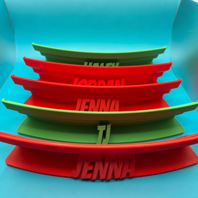 Personligt namngivet pokerkorthållare, 3D-tryckt färgglad bridgekortsåterställning, spelkvällstillbehör, festfavorit, present till familj/vänner/spelälskare