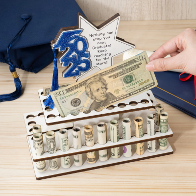 Personalized Graduation Cap Star Cake Money Holder