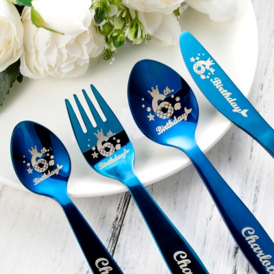 Personalized Mermaid Style Cutlery Set
