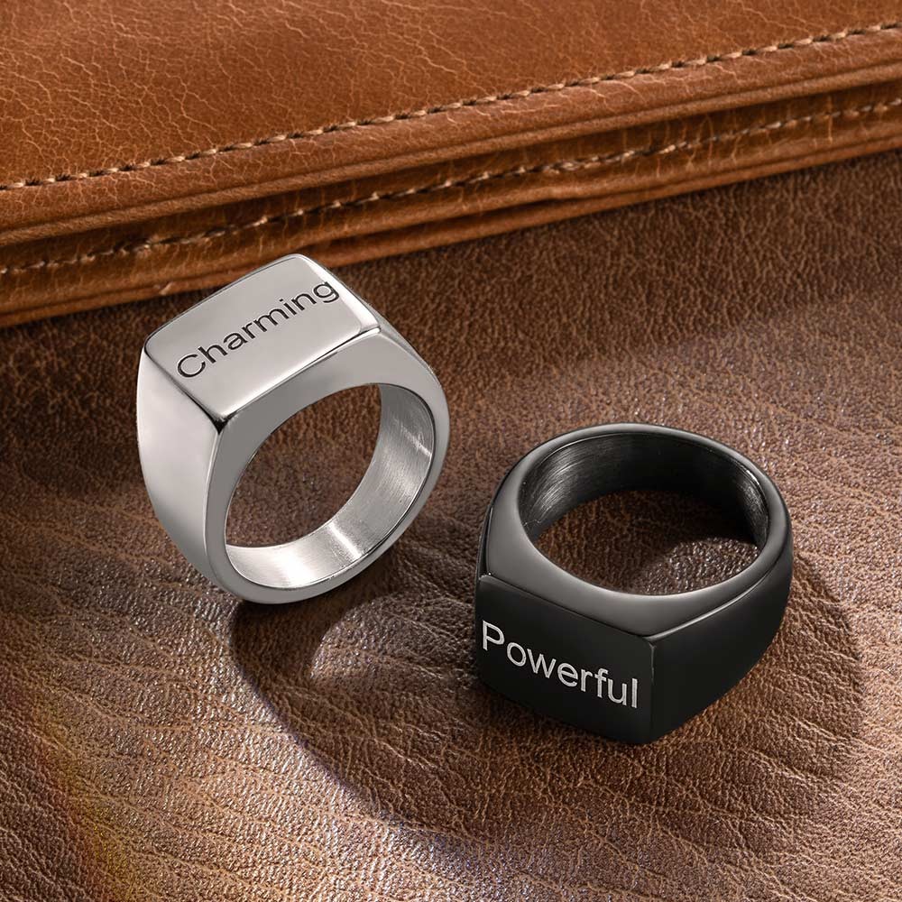 Vintage Style Stainless Steel Ring – Silver & Black Knitting Pattern Band – Unisex, Fashion Attitude