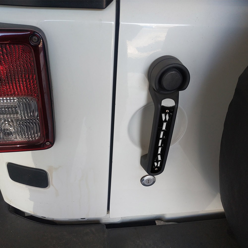Custom Jeep Handle Inserts, Exterior Grab Door Handle Pull Inserts for Wrangler JK and Patriot