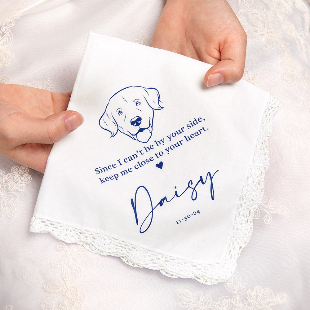 From Your Dog Wedding Handkerchief