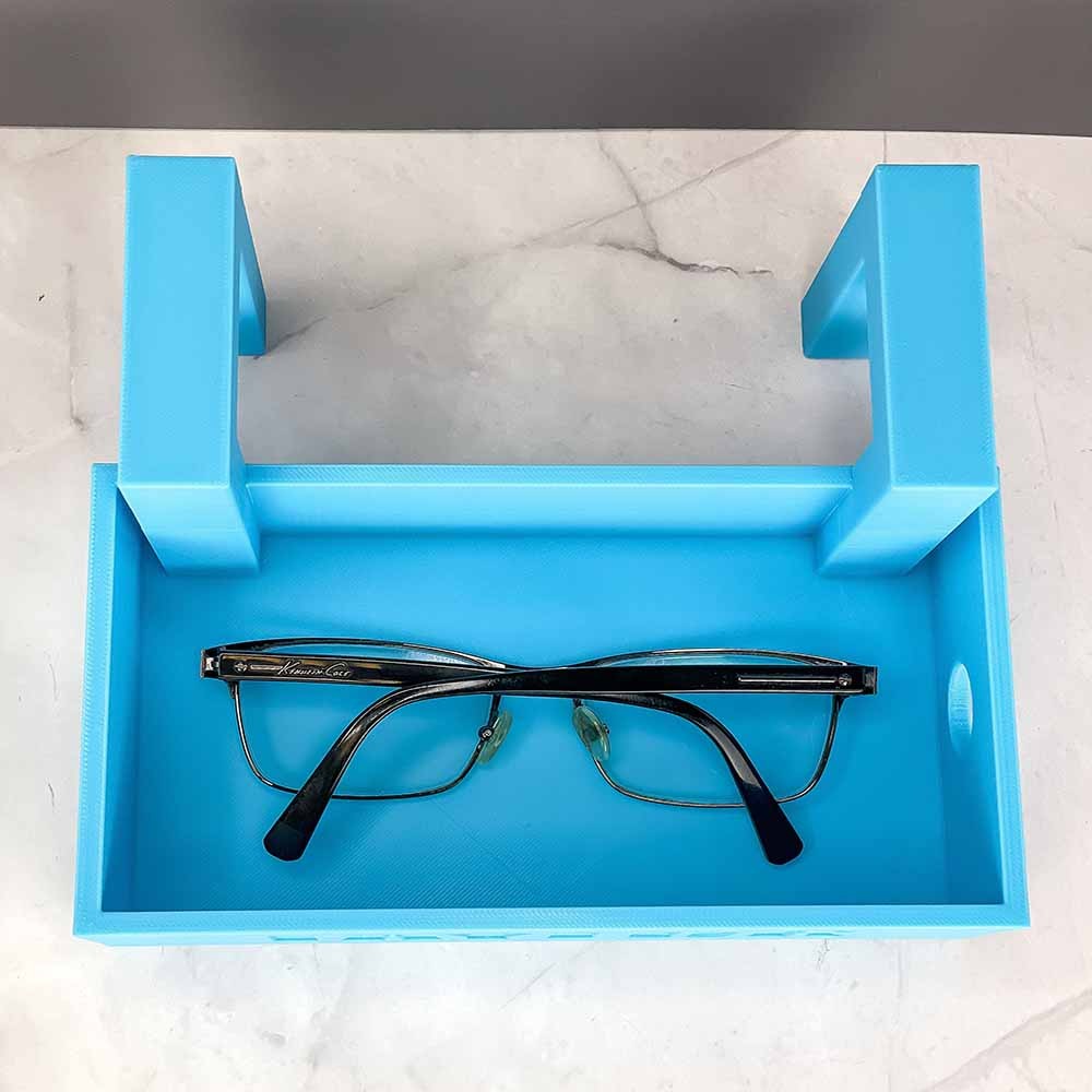 Custom Name Dorm Bed Bunk Storage Tray, Bedside Organizer with Cable Charger Hole, Versatile Storage Tray Accessories, Gift for Student