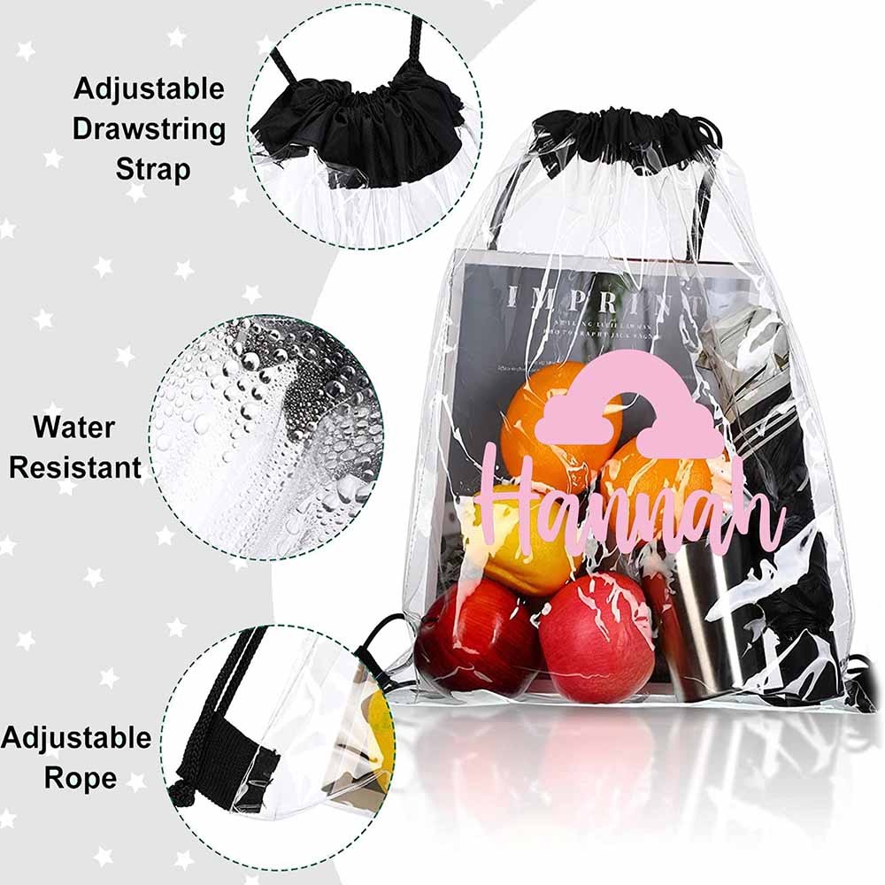 Personalized Initial Clear Bags, Custom Clear Stadium Bag, Clear Stadium Approved Transparent Bag, Clear Concert Bag, Clear Cross Body Bag