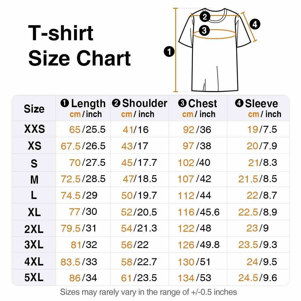 t-shirt size