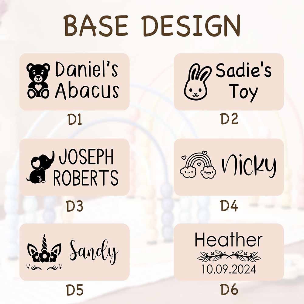 Personalized Baby Abacus Wooden Rainbow Abacus, Baby Shower Gifts, 1-3 Years Birthday Gifts, Wooden Nursery Decoration, Toddler Educational Toys