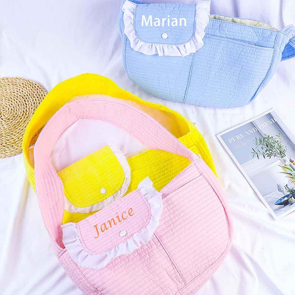 Personalized Cotton Pet Travel Carrier, 4 Colors, Premium Cotton, Safety Hook, Pocket, Pet Sling Tote, Pet Outdoor, Custom Pet Bag