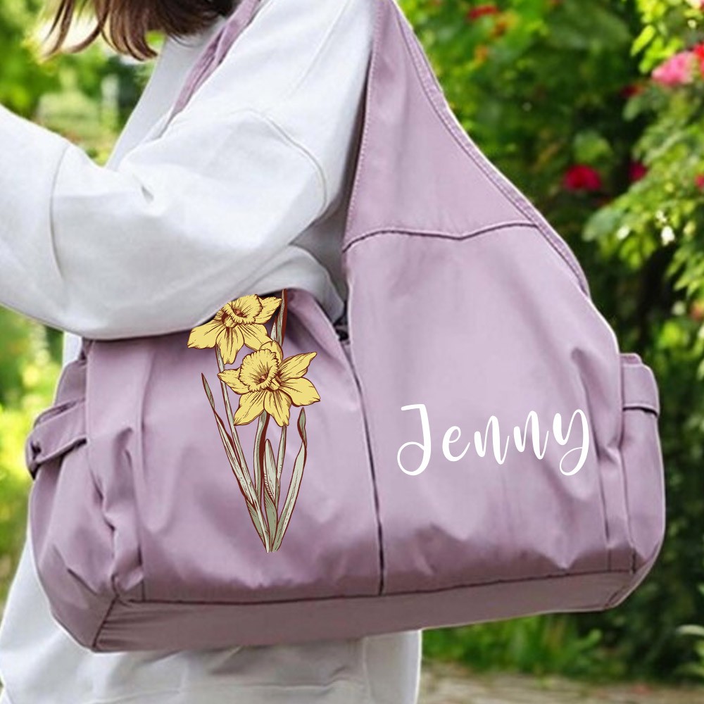 Personalized Sports Bag, Yoga Gym Bag for Women, Duffel Bag, Travel Bag, Dance Bag, Weekend Bag, Gym Bag with Name, Gifts for Sports Lovers