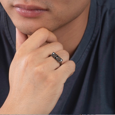 Personalized Tire of A Jeep Birthstones Ring (NOT Advisable to List on Etsy)