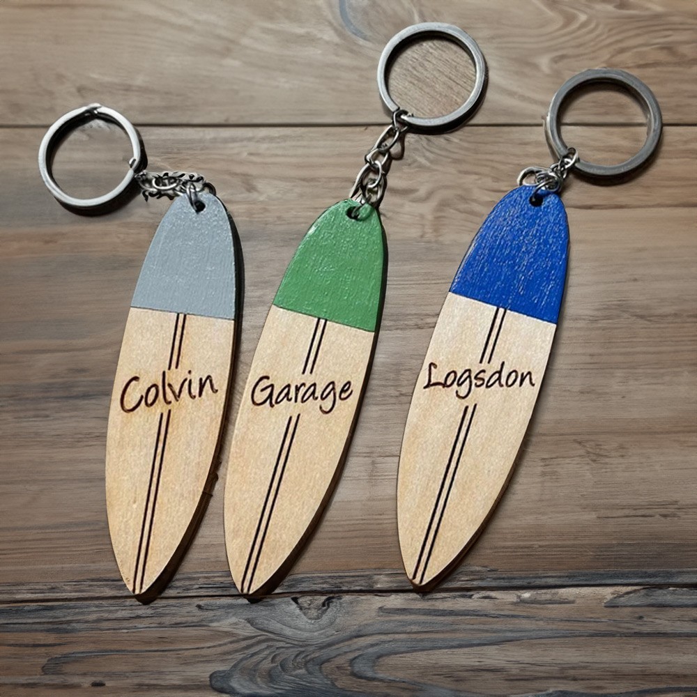 surfboard keychain