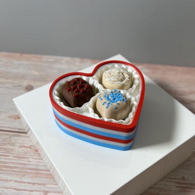 Chocolate Box Fidget Clicker Toy, Mechanical Keyboard Switch Fidget Clicker, Stress Relief/ASMR Stim Button Clicker, Gift for Dessert Lovers/ADHD/Her