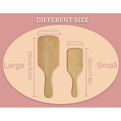 Personalized Engraved Name Wooden Comb for Bridesmaids, Elegant Hair Brush with Ribbon, Bridal Party Favor, Wedding/Proposal/Birthday for Her/Bestie