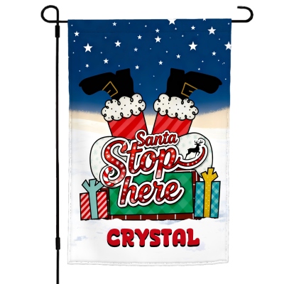 santa stop here