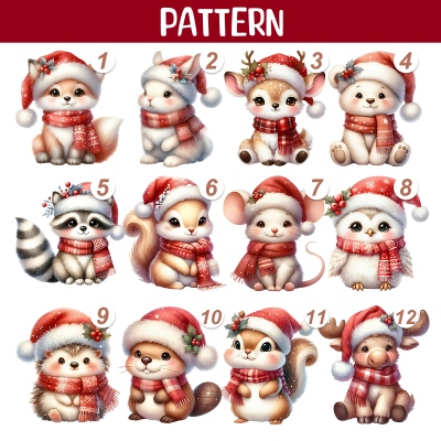 Personalized Christmas Cartoon Animals Soft Hooded Blanket with Name, Multicolor Christmas Hooded Blanket, Christmas Gift for Kids