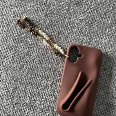 Personalized Name Tiger Eye Phone Strap, Healing Crystal Phone Chain, Pearl Beaded Phone Charm, Birthday/Wedding Gift for Her/Mom/Bridesmaids