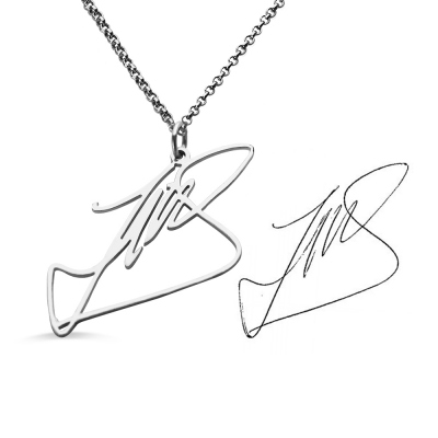 Specialized Necklace with Signature in Silver
