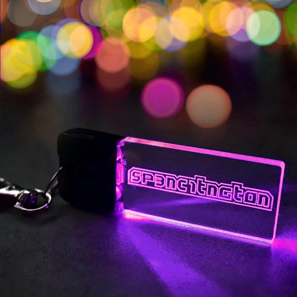 Porteclés personnalisé Gamertag LED avec nom d'utilisateur, étiquette
