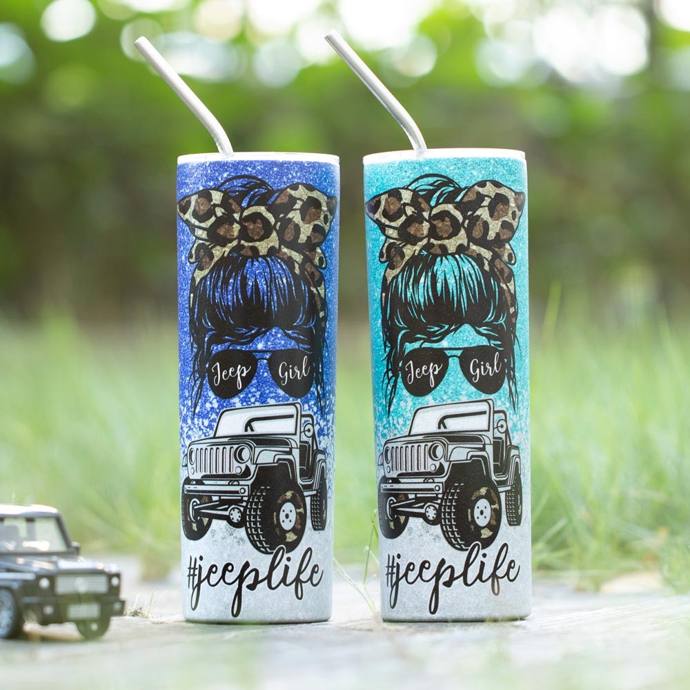personalized gift jeep tumbler