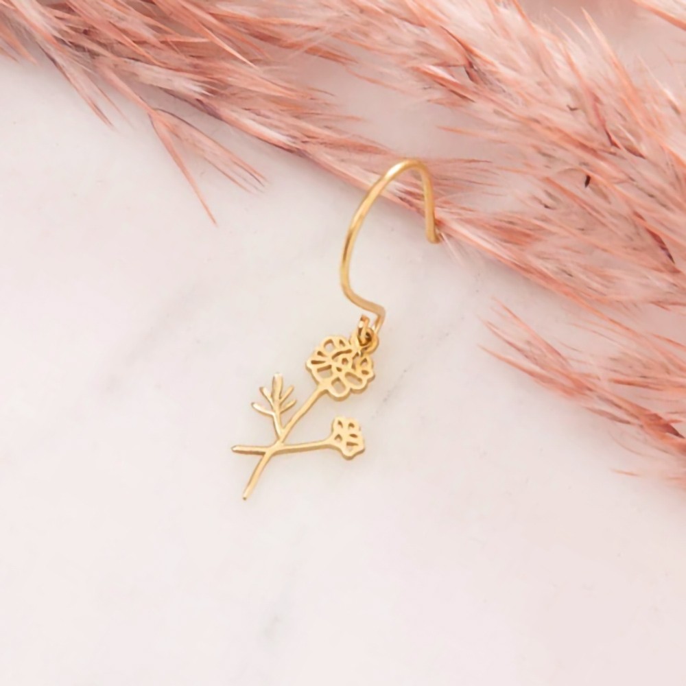 Birth Flower Symbol Earrings