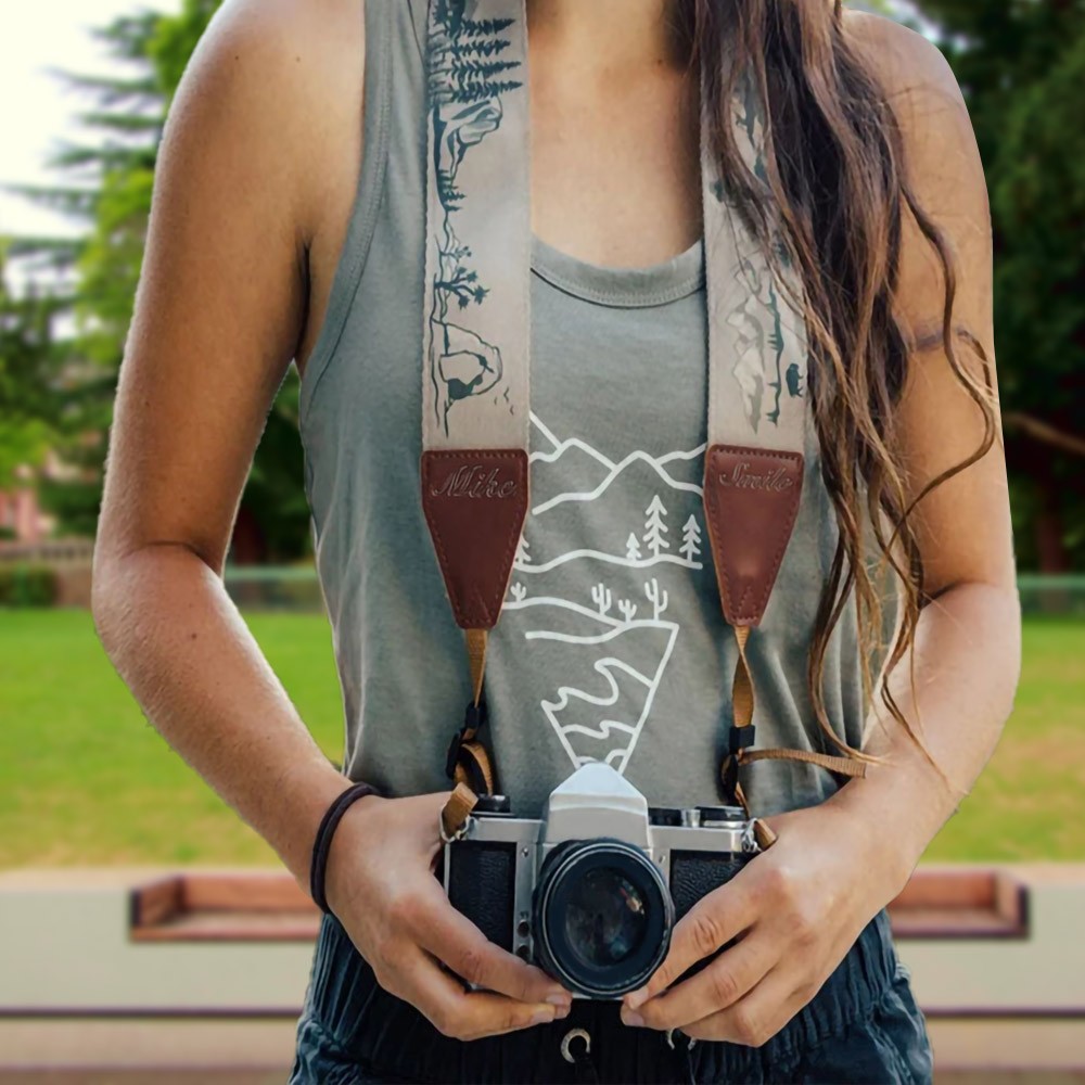 Custom Camera Wrist Strap with Name, Multipattern Camera Wrist Strap