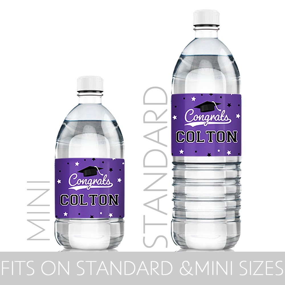 water bottle labels