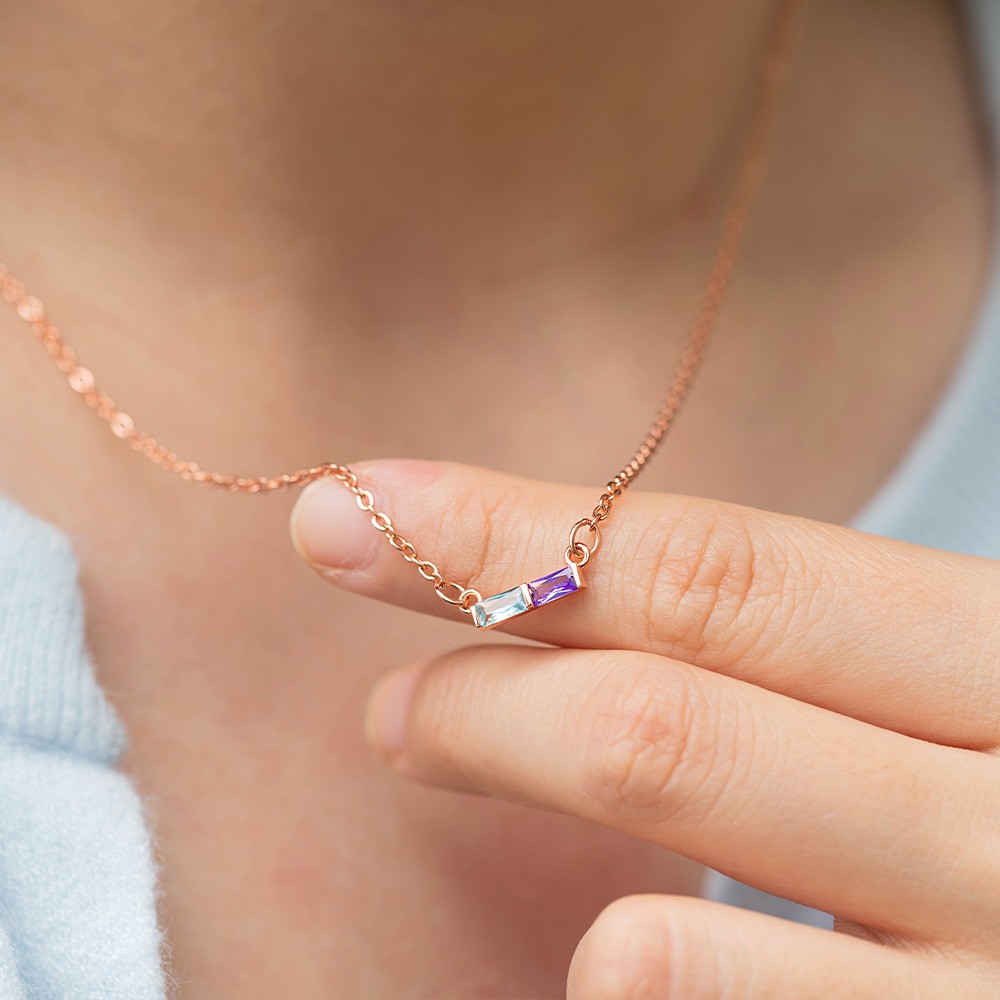 Collana Con Albero Della Vita In Argento 925 E Pietra Di Nascita: Regalo Perfetto Per Donna, Mamma O Compleanno