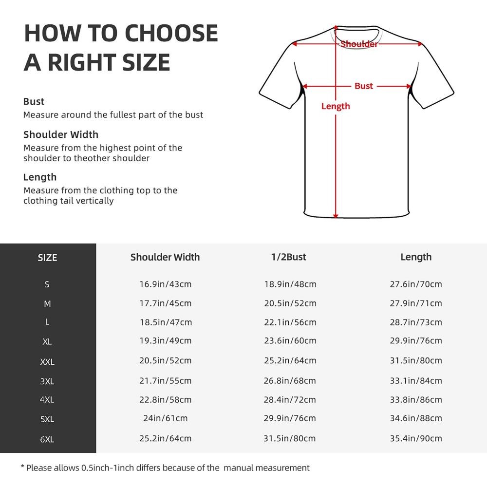 T-shirt size