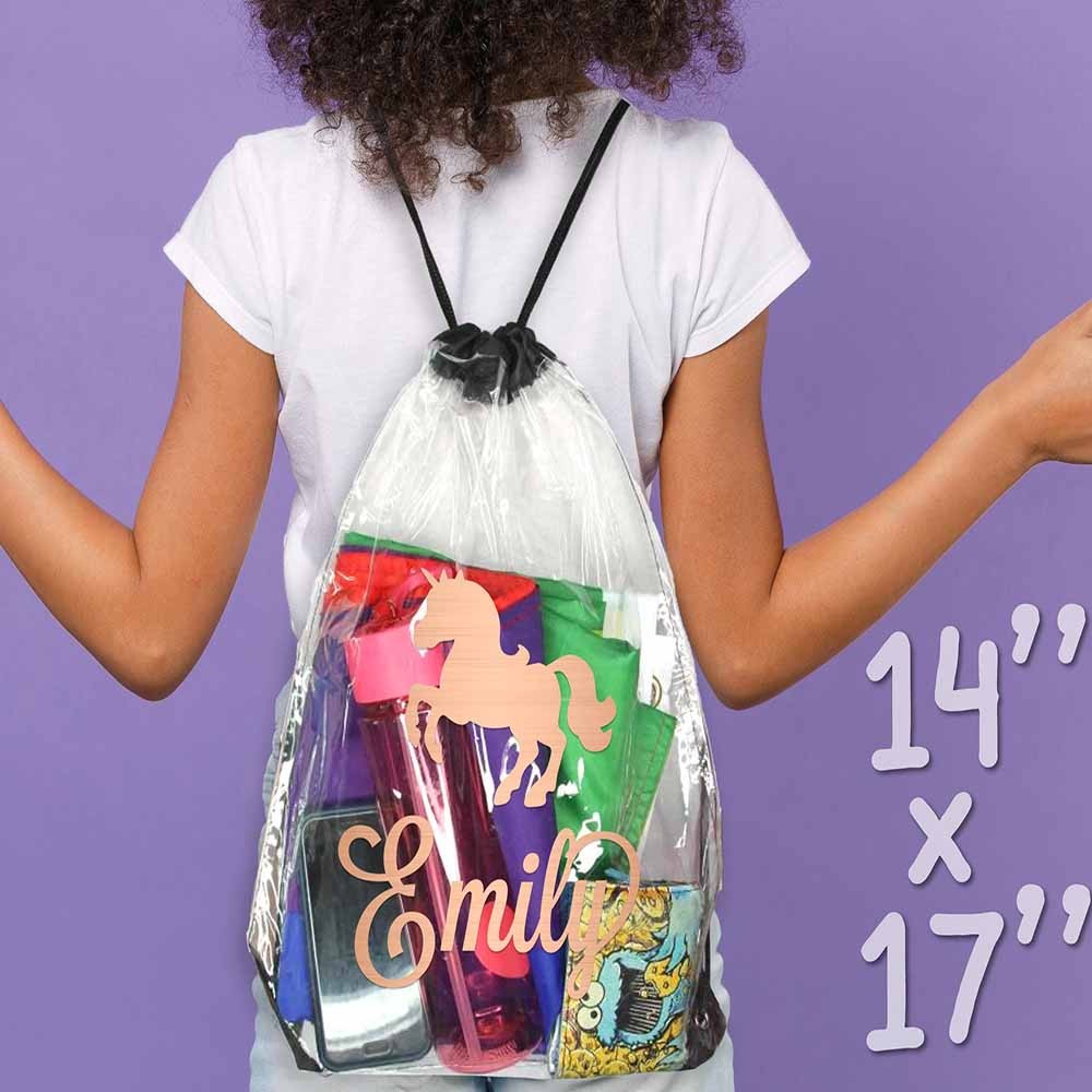 Personalized Initial Clear Bags, Custom Clear Stadium Bag, Clear Stadium Approved Transparent Bag, Clear Concert Bag, Clear Cross Body Bag
