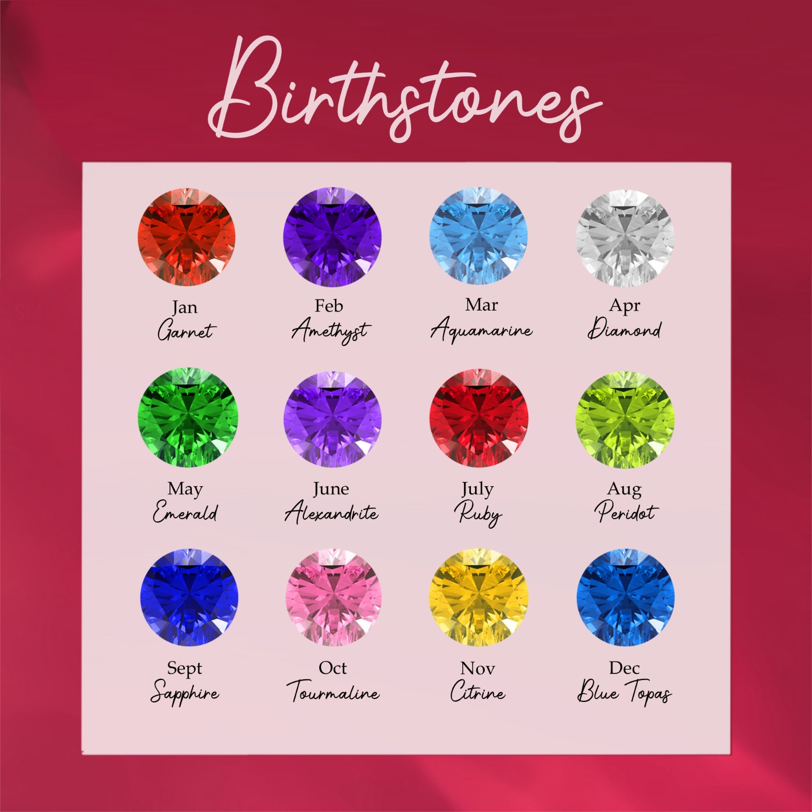 with birthstone