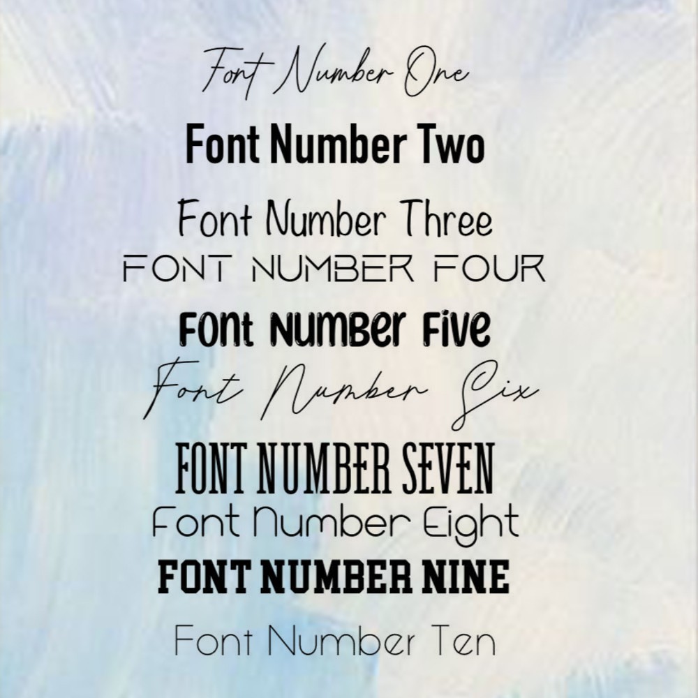 name font