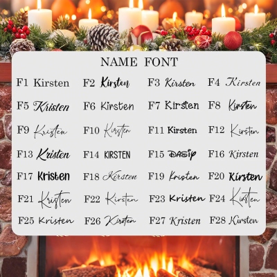 Personalized Name Family Christmas Stocking, Festival Fireplace Christmas Decor, Tree Hanging Ornament, Christmas Gift for Family/Kids