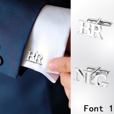 Personalized Letter Name Cufflinks for Father