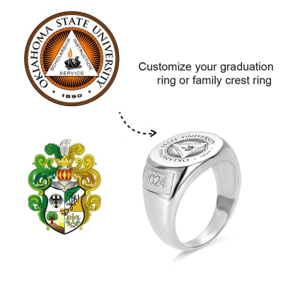 Personalized Family Signet Rings‎