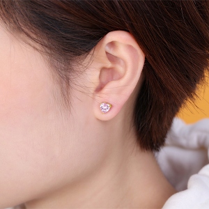 Birthstone stud earrings