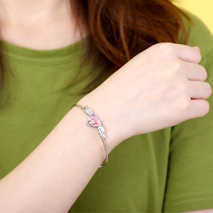 personalzied heart bracelet