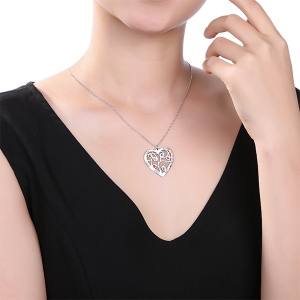 heart Family Tree necklace 