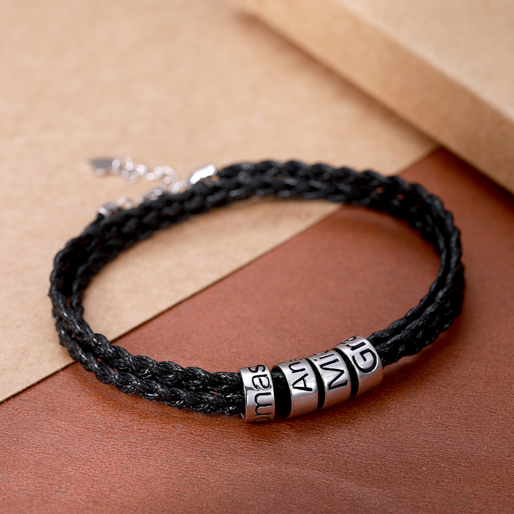 personalized braid bracelet		