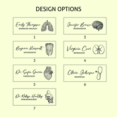 Personalized Name Surgeon 3D Lamp, Unique Gifts for Doctors, Surgeon Surgery Gift, Customized LED Night Light, Birthday/Anniversary Gift for Doctors