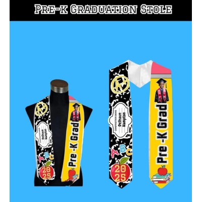 💖Buy 2 Free Shipping💖Pre-K Graduate Stole Template|Preschool Graduation Stole|Graduation Accessory