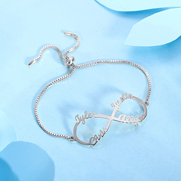 infinity name bracelet 